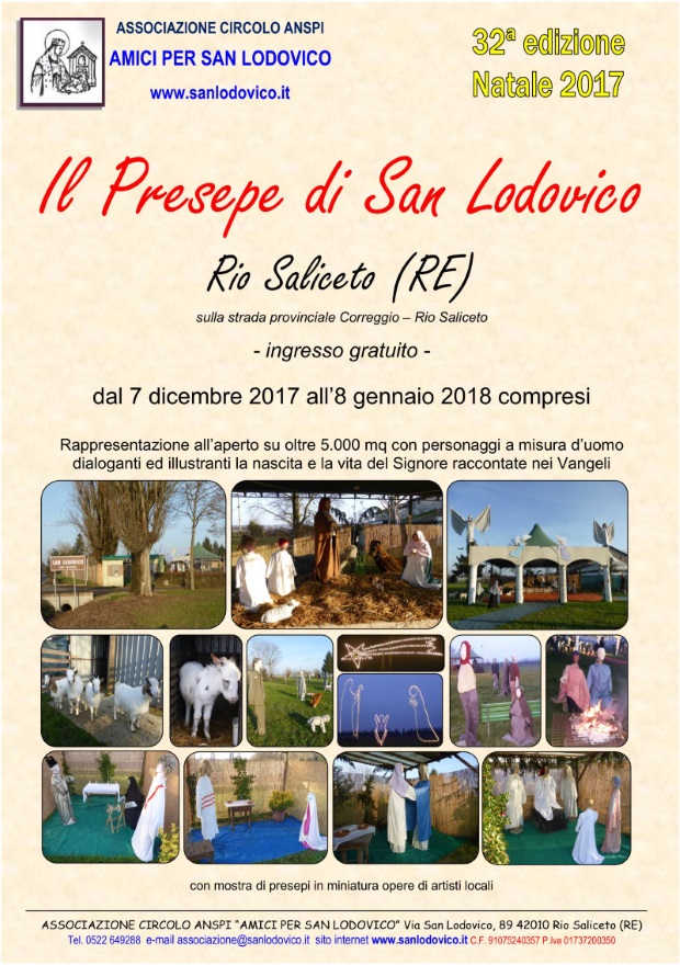 Pagina del Presepe di San Lodovico sull'opuscolo dei presepi 2017